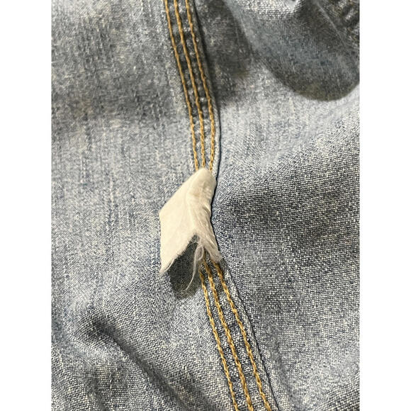 Men's USA Vintage Denim Jacket Light Wash L/XL - Picture 5 of 8